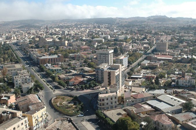 A view over Asmara.  Photo credit www.kiddle.co.