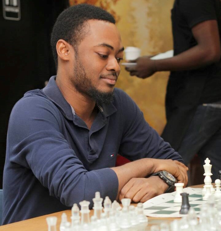 IM Balogun Oluwafemi of Nigeria. Photo credit Chess Zealot of Facebook.