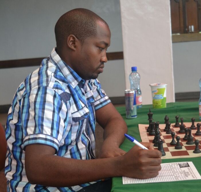 Former top junior player George Mwangi was also in action. Photo credit Ann Kungu.