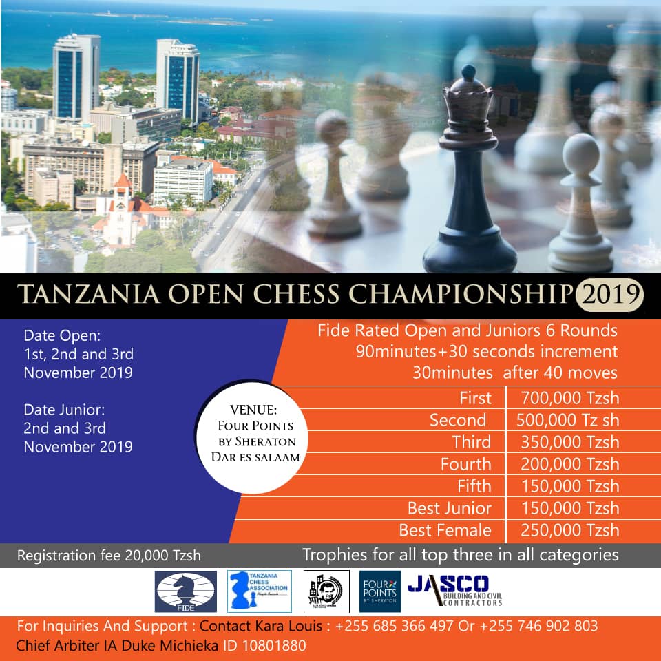 Poster for the 2019 Tanzania Open.