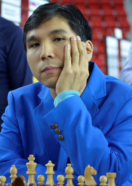 GM Wesley So in action during the 2018 Batumi Olympiad. Photo credit Kim Bhari.