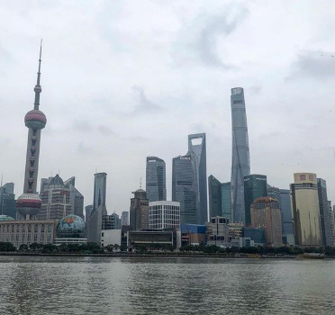 Some of the buildings in Shanghai. Photo credit Yana Sidorchuk.