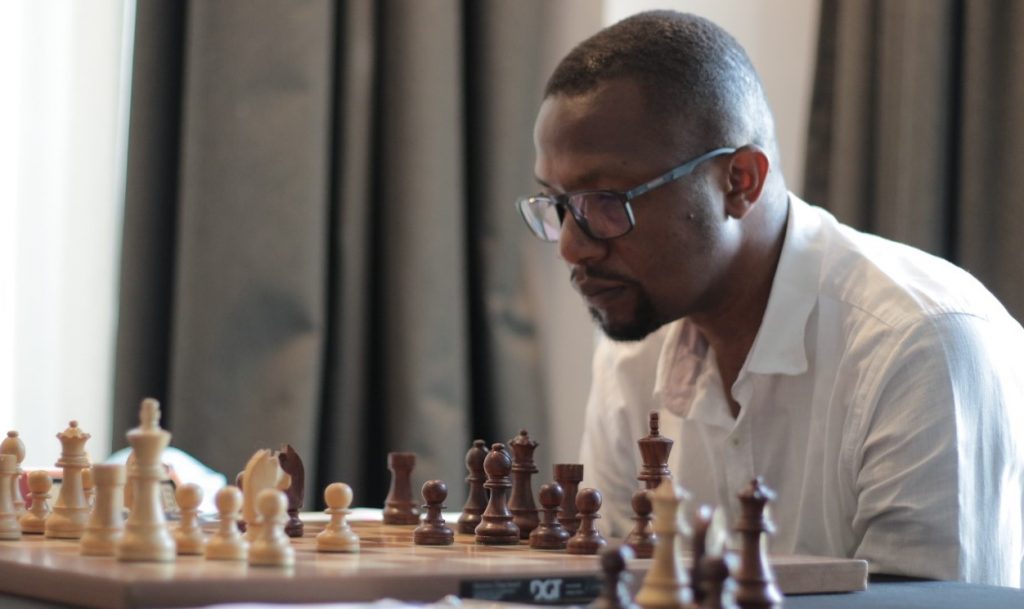 Ben Nguku Namale' in action during he Ultimate Terrian Chess Challenge. Photo credit Allan Victor Rongoey.
