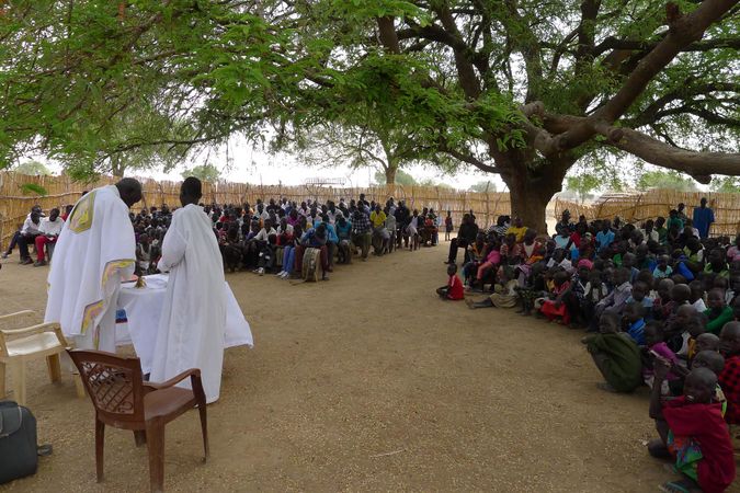 Sunday Mass in the Roman Catholic Diocese of Rumbek.