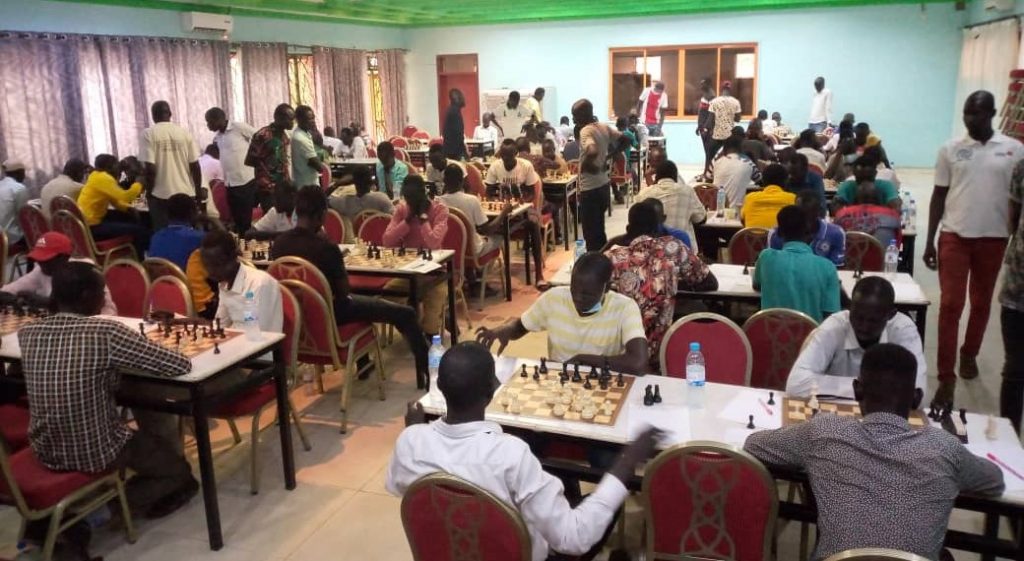 View of the playing hall during the 4th National South Sudan Championship.