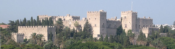 Castle of Knights' Templar in Rhodos city.