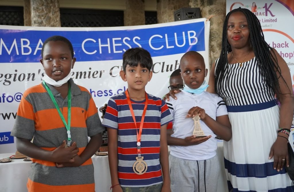 Some of the prize winners in the Junior Section of the 2021 Mombasa Open.
