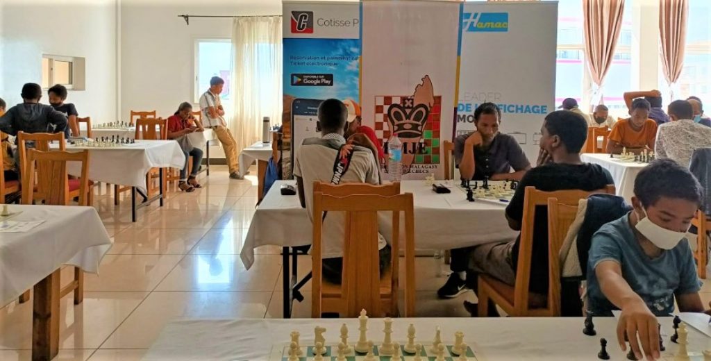 The playing hall of the 2021 Madagascar Open.