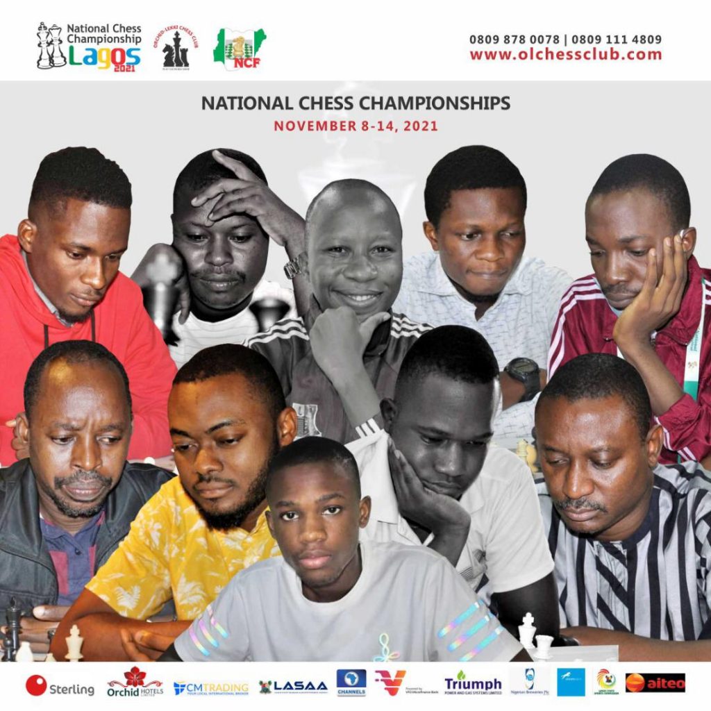Promotional poster of the 2021 Nigerian Chess Championship.