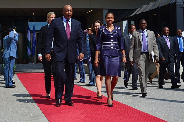 King Letsie III and Queen Masenate Mohato Seeiso of Lesotho. Photo credits Wikicommons.