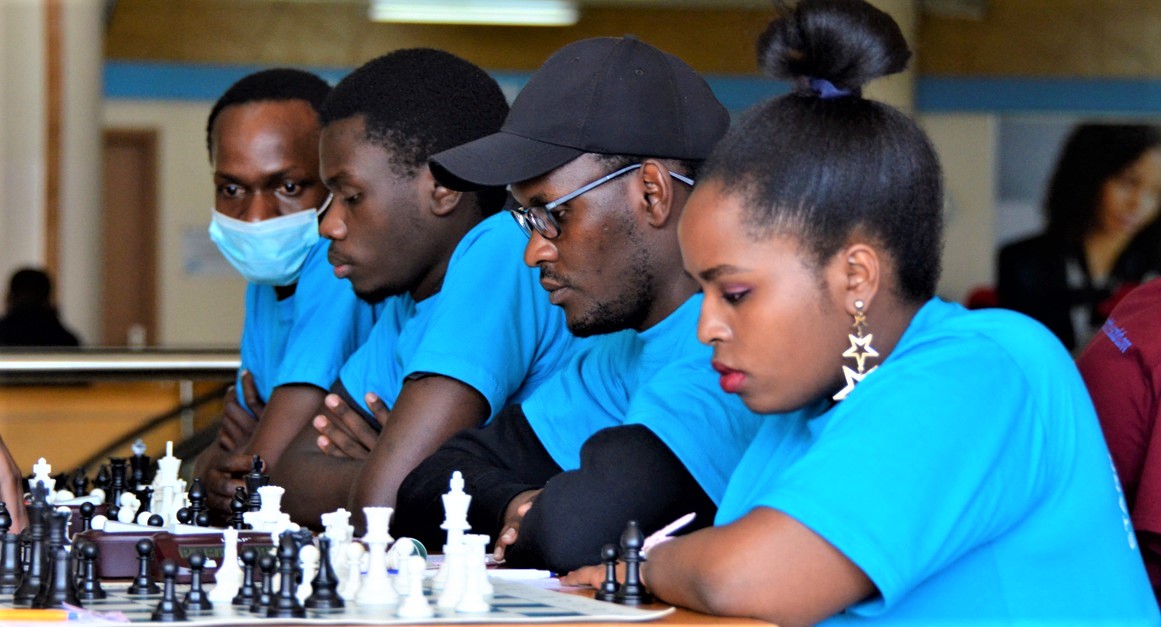 Players from Starheights Chess Academy in the 2022 Kenya National Chess League.