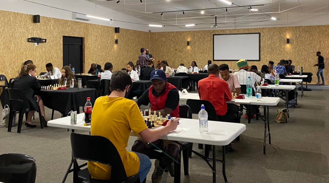 The playing hall of the 2022 Namibian Chess Championship.