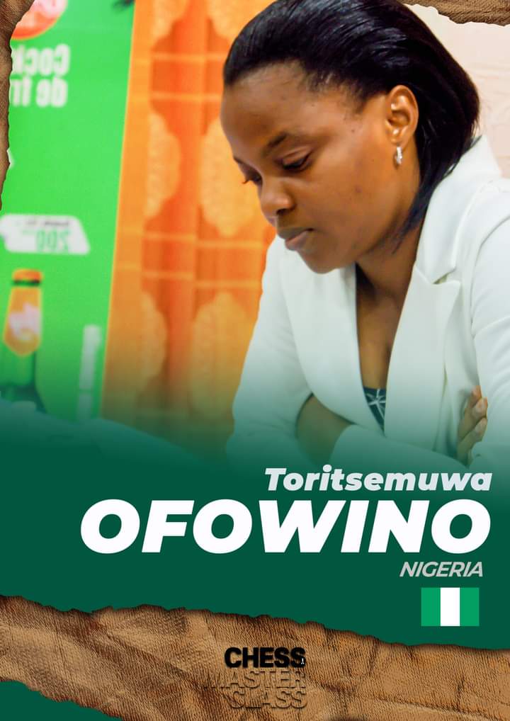 Ms Tritsemuwa  Ofowino of Nigeria the winner of the 2022 Zone 4.2 Chess Championship (Ladies) Section.
