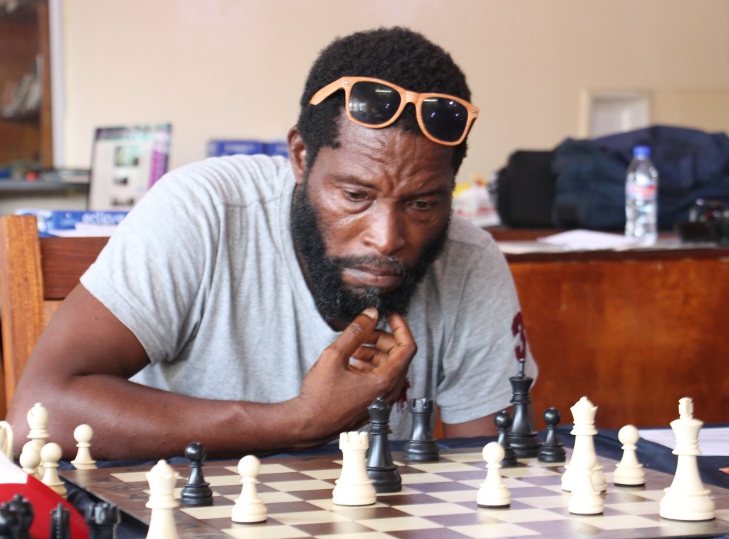 CM Abraham Kalokoh also known as ABK in action during the Liberian Olympiad Qualifiers.
