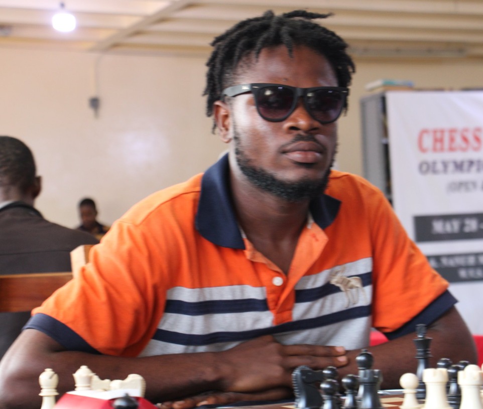 Leroy Debblay in action during the Liberian Olympiad Qualifiers.