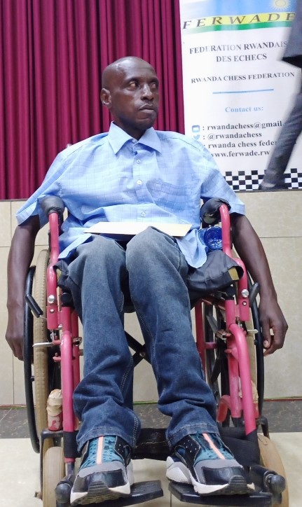 Constantin Ndikubwimana who was second in the PWD section.