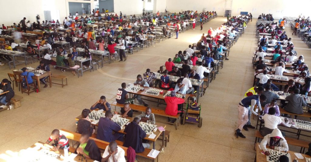 View of the playing hall at the 2022 Kenya Schools Chess Championship.