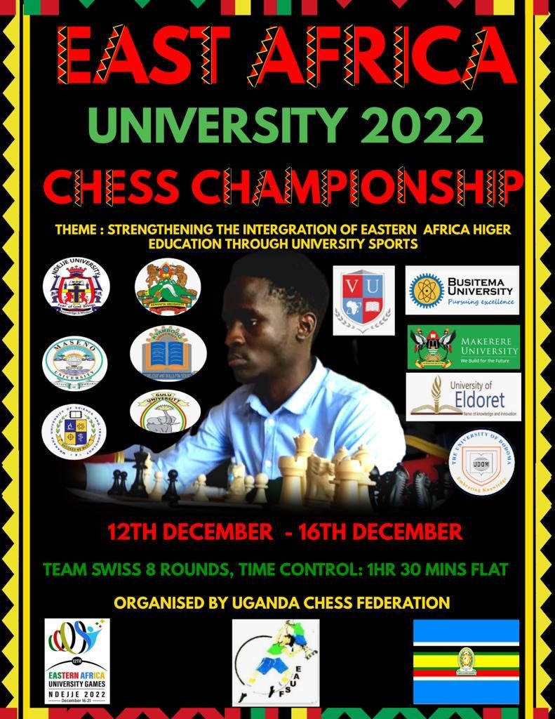 Event poster. 2022 East Africa University Games.